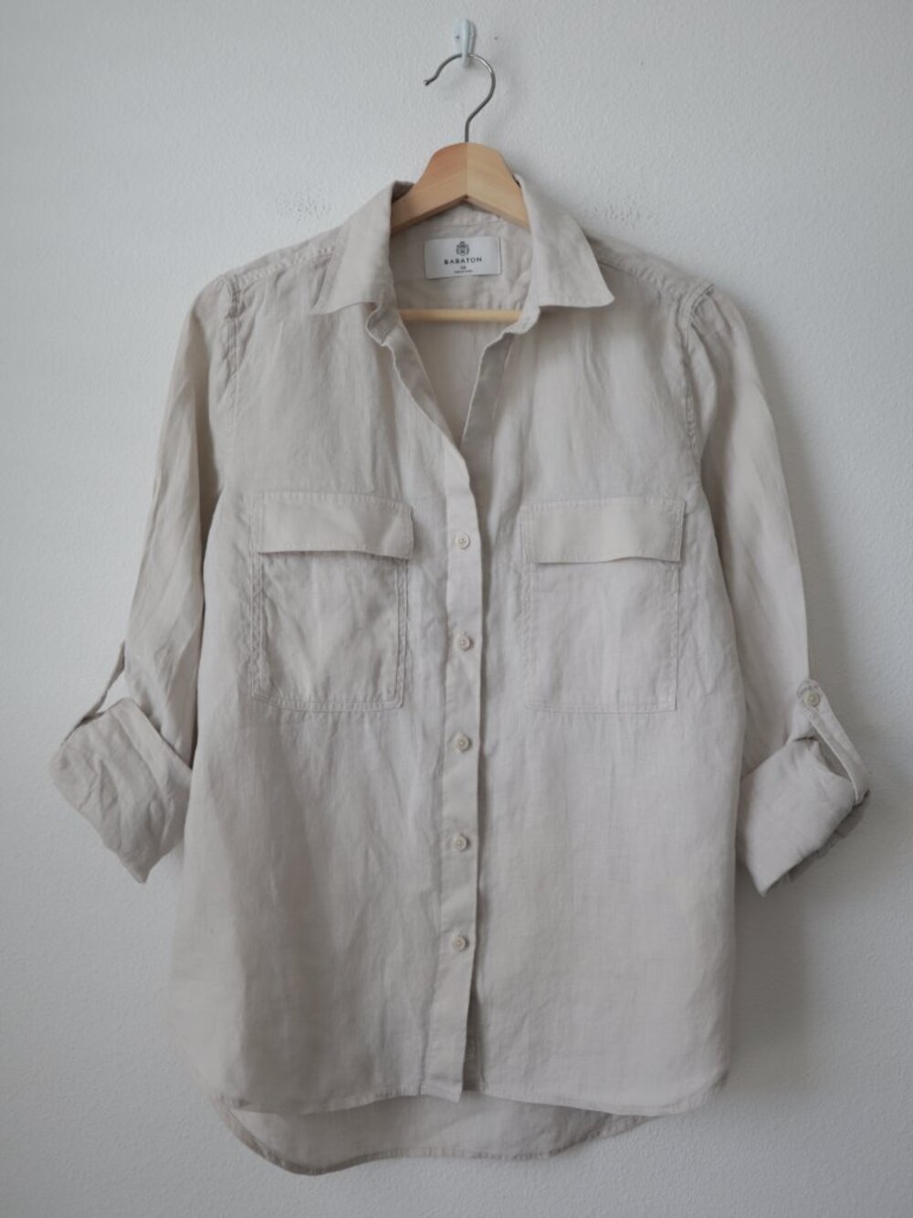 Aritzia Babaton Linen Button Front Top | XS